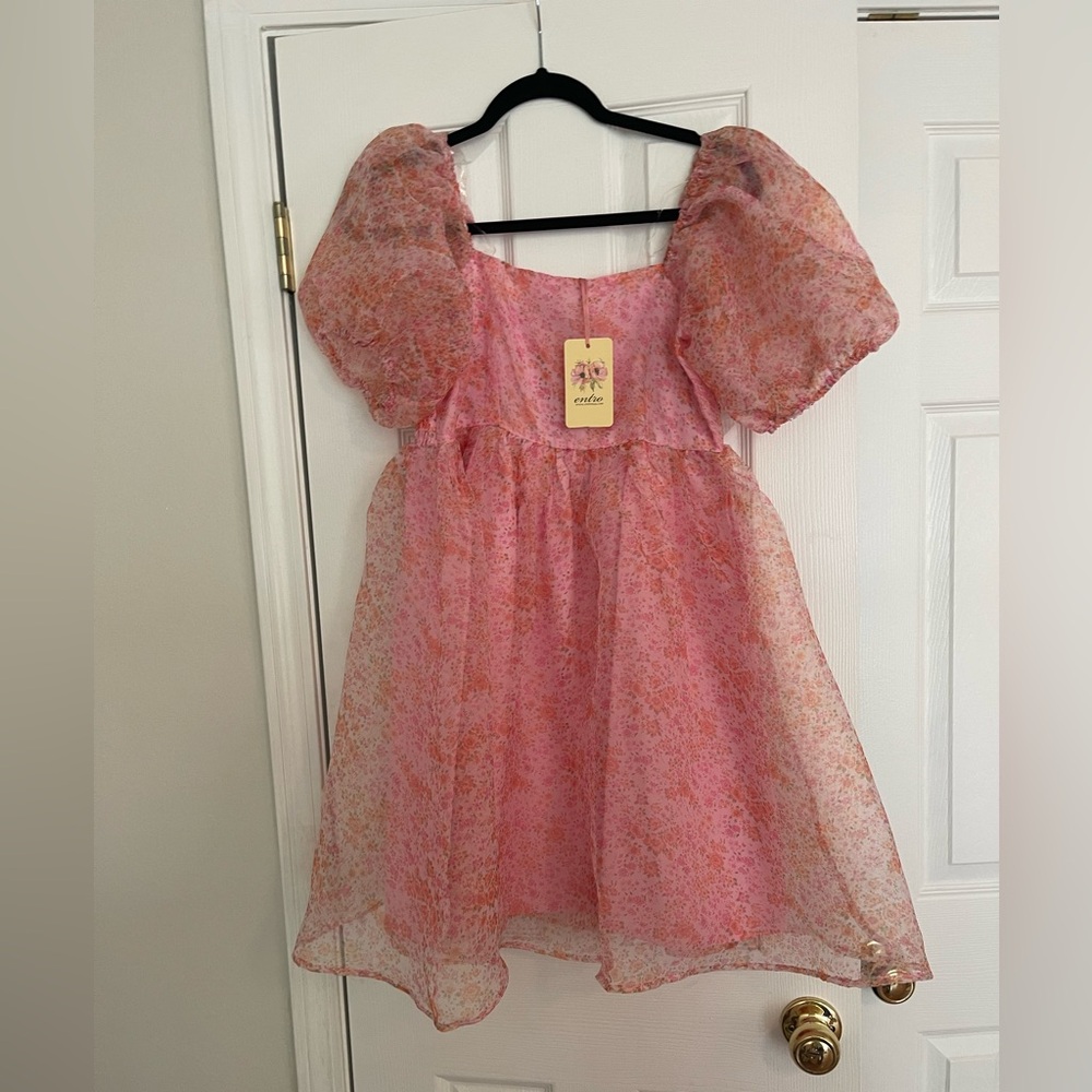 NWT entro pink floral dress